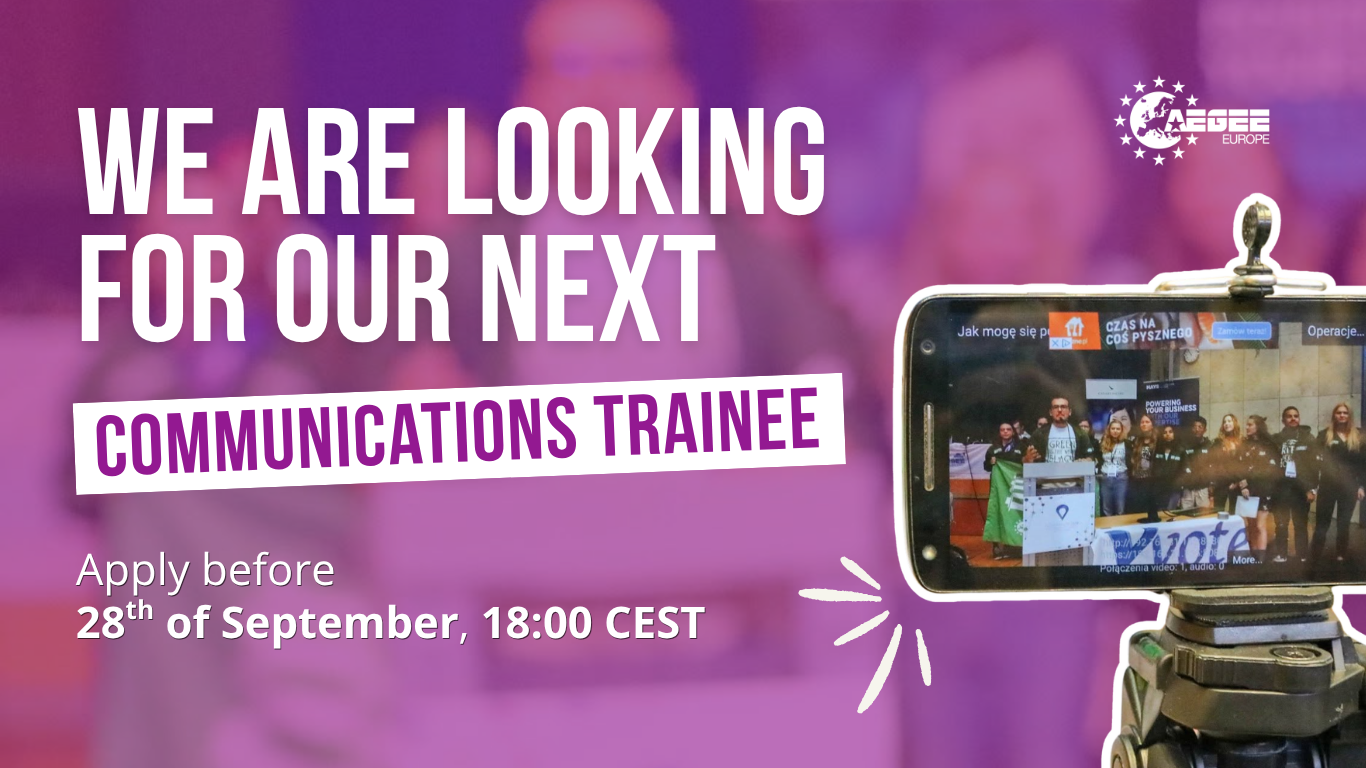AEGEE hires a new Communications Trainee